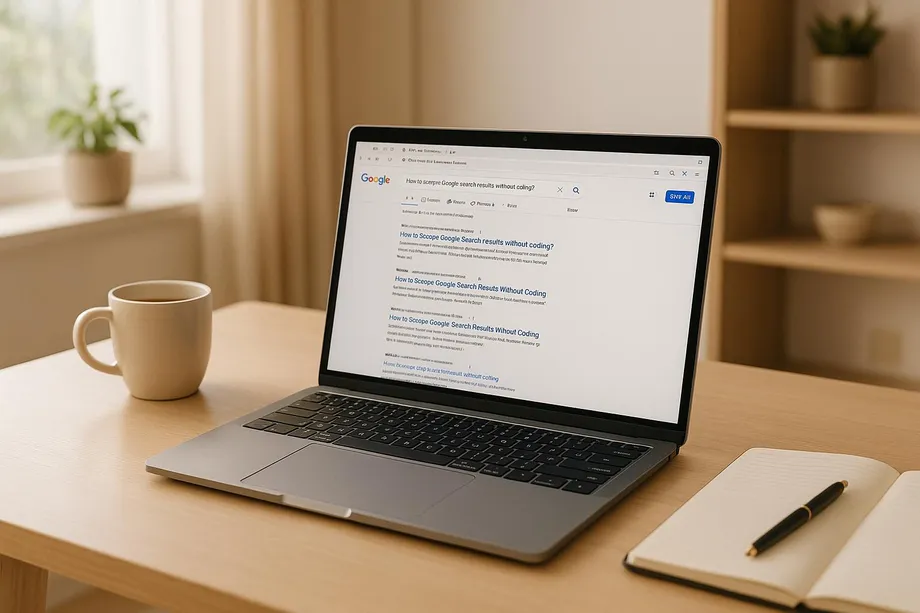 How to scrape Google Search Results without coding?