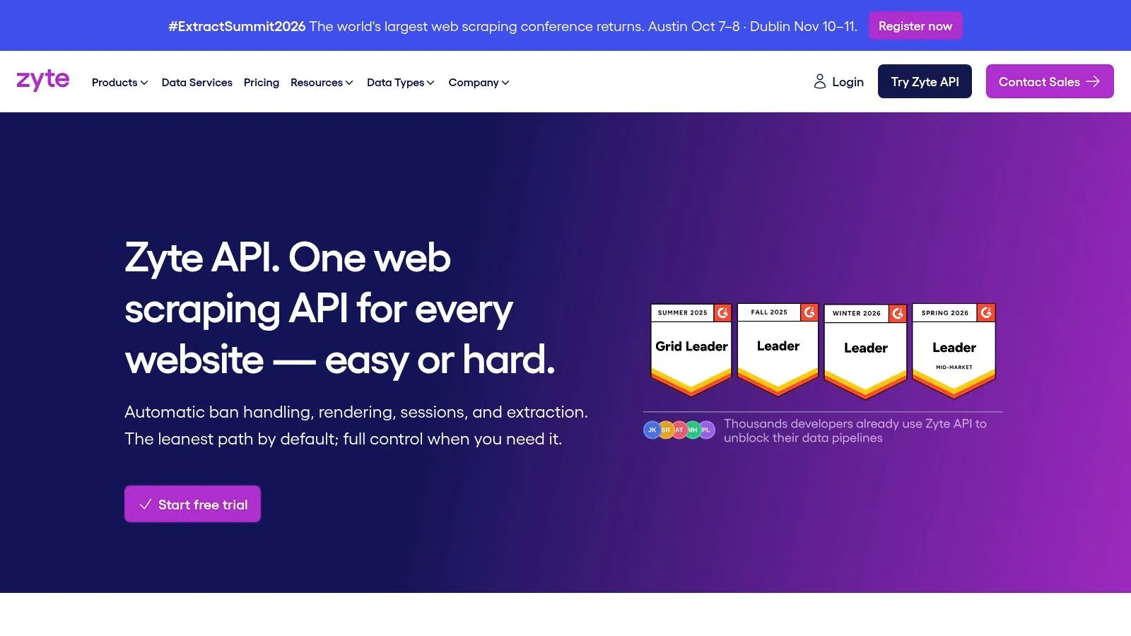 Zyte, Zyte API